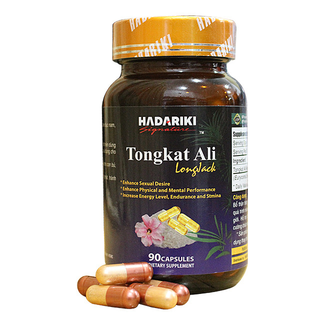 10. Hadariki Tongkat Ali 500mg - Tăng testosterone nội sinh cho phái mạnh.