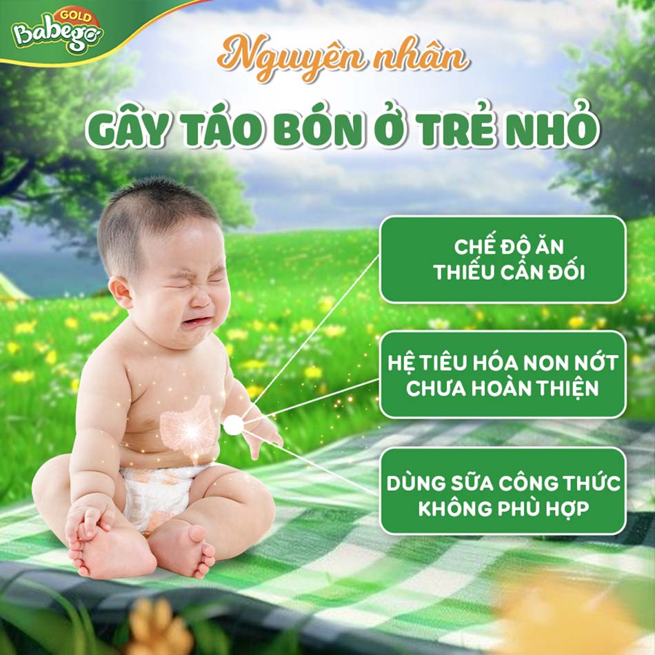 Nguyên nhân gây táo bón ở trẻ sơ sinh